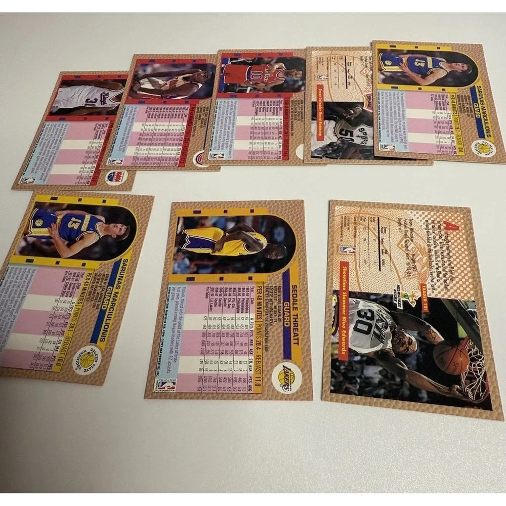 Lot of 8 1990s‎ NBA Basketball Cards Vintage